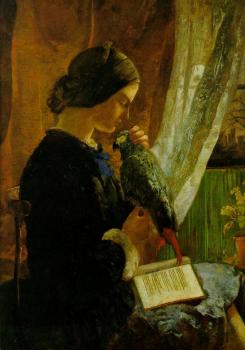 Walter Howell Deverell : The Grey Parrot